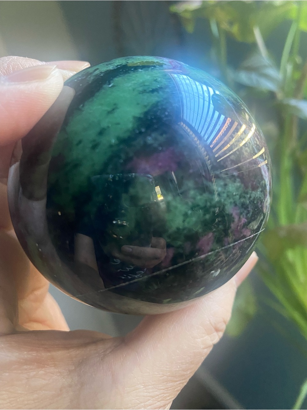 Ruby Zoisite Medium Sphere